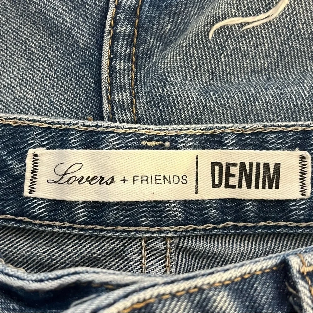 Lovers + Friends | Luca Boyfriend distressed denim Jean shorts Women’s size 26 - Picture 8 of 12